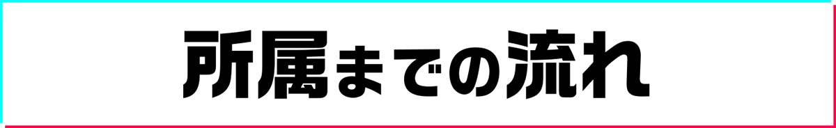 所属までの流れ